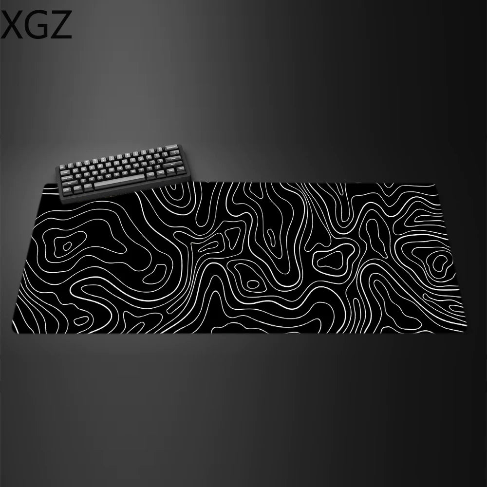 Swirly Black Mousepad|| HAAK