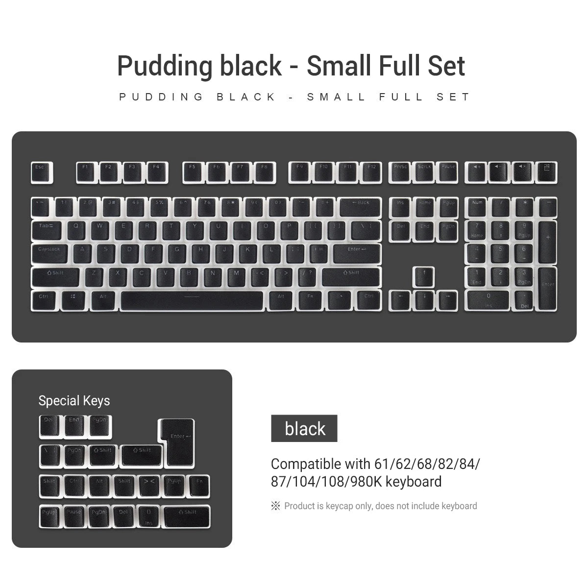 129 Keys Pudding Keycaps || Haak