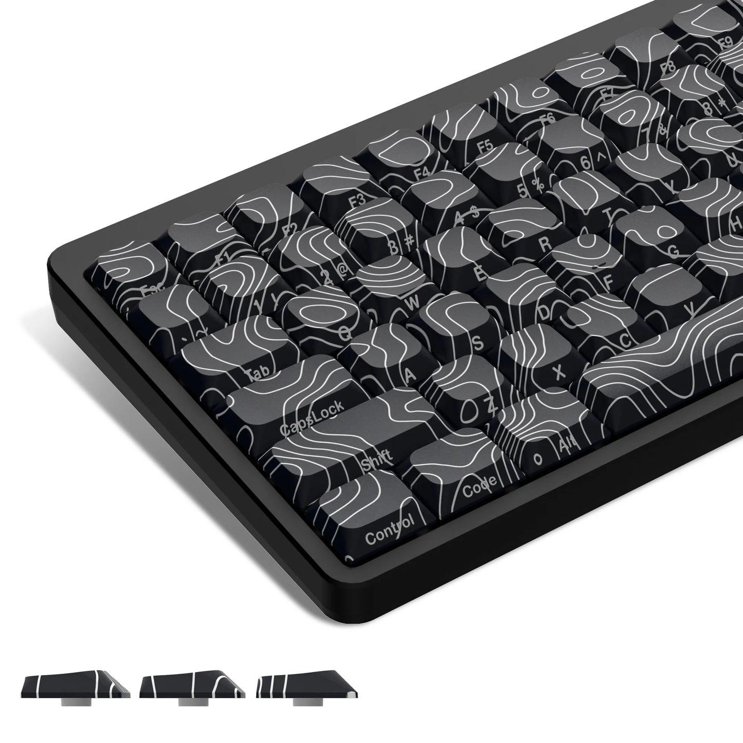 131 Key Topographic Keycap Set|| Haak