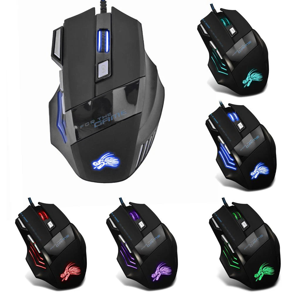 HAAK Dragon RGB Mouse | Side Buttons + Spam Clicker + Wired