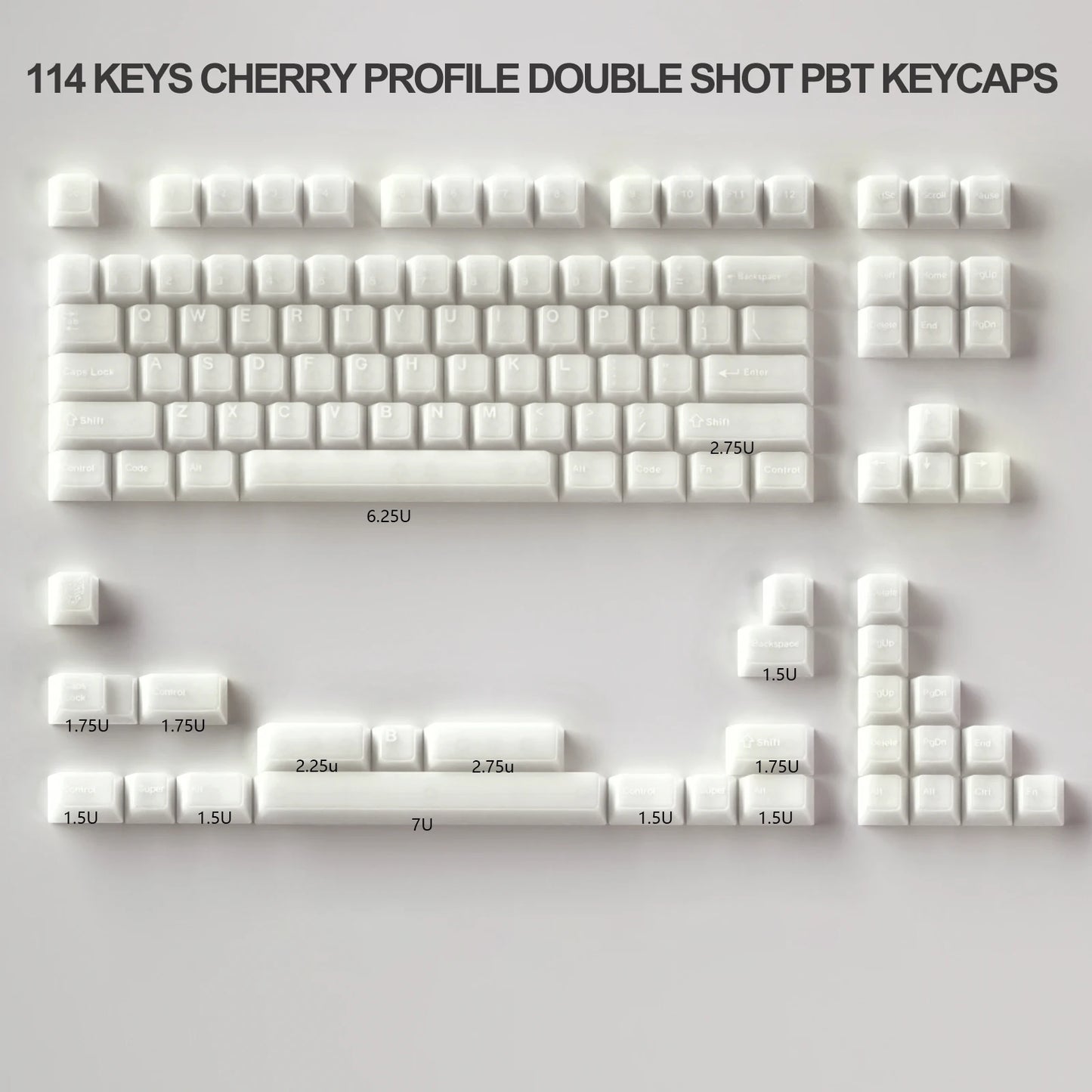 114 Keys Marble Themed Keycaps|| HAAK