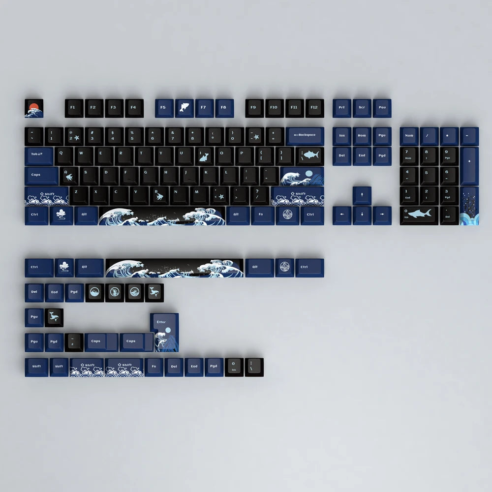 129 Keys Coral Sea Keycaps|| Haak