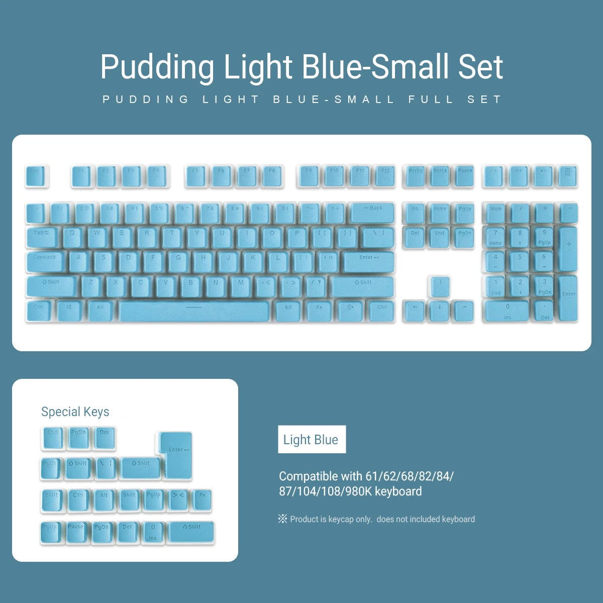 129 Keys Pudding Keycaps || Haak