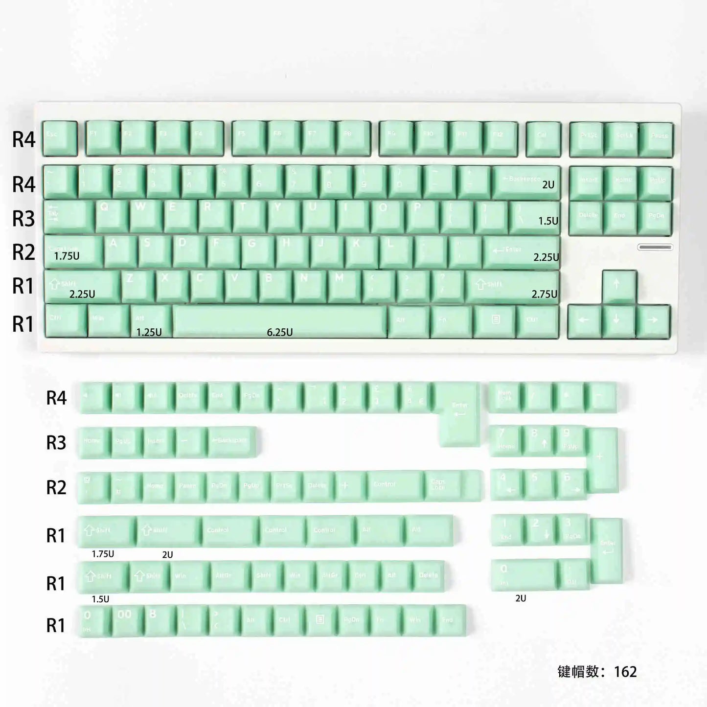 114 Keys Marble Themed Keycaps|| HAAK