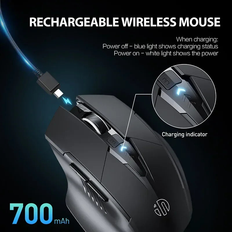 HAAK Monochromatic Mouse | Wireless Premium Mouse + Side Buttons