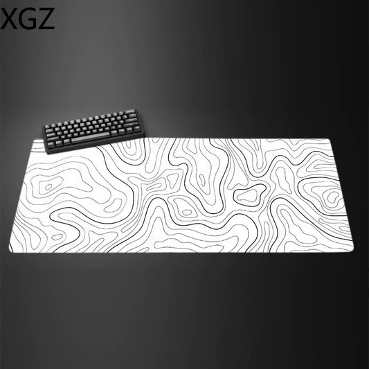 Swirly White Mousepad|| HAAK