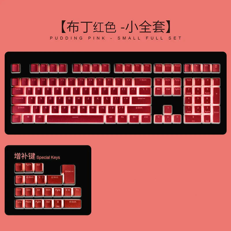 129 Keys Pudding Keycaps || Haak