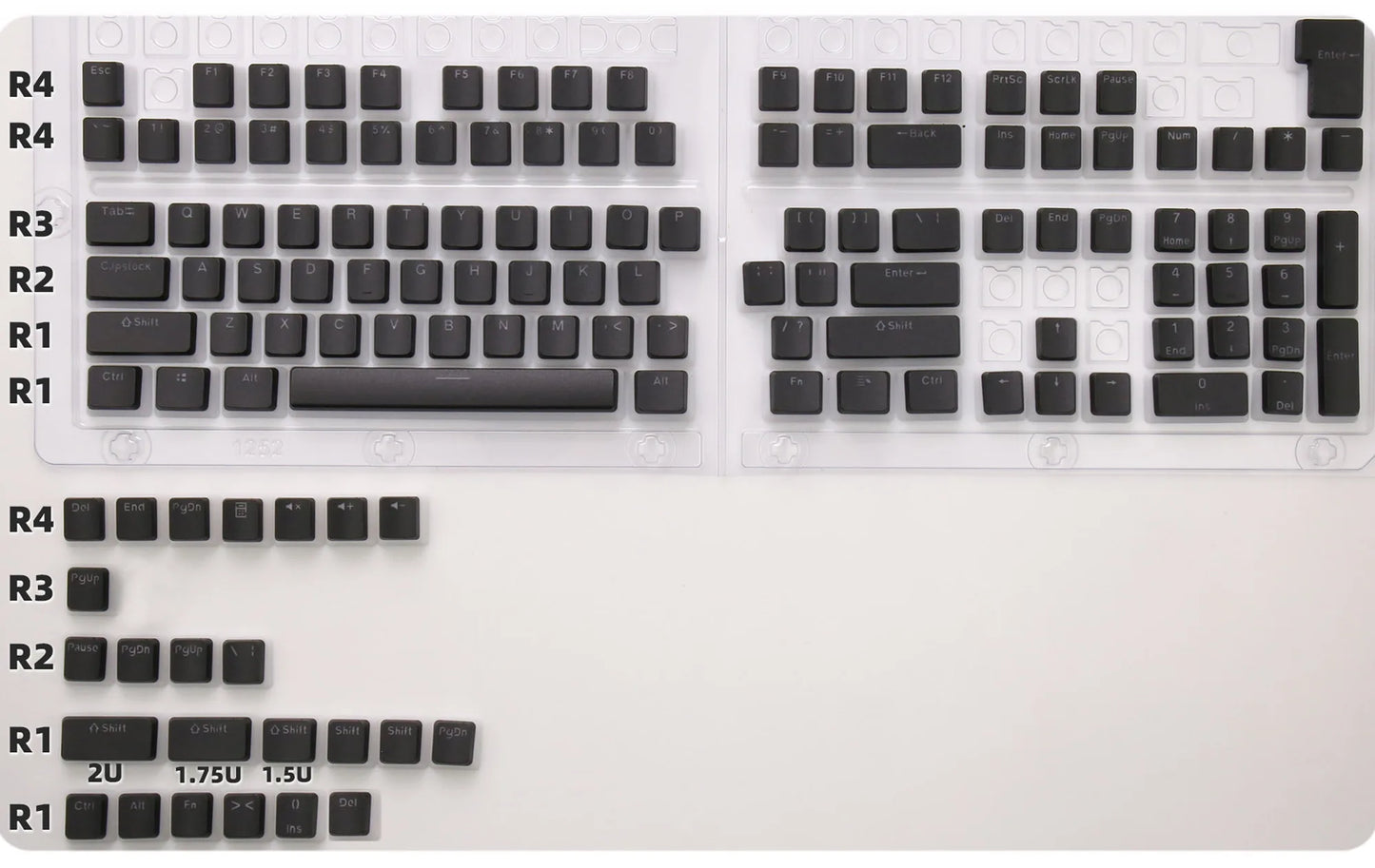 129 Keys Pudding Keycaps || Haak